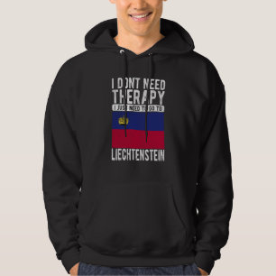 Sudadera No necesito Terapia solo necesito ir a Liechten