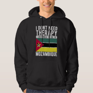 Sudadera No necesito Terapia solo necesito ir a Mozambique