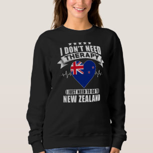 Sudadera No necesito terapia, solo necesito ir a New Zeal