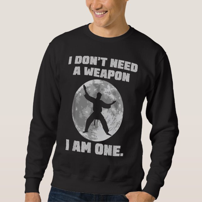 Sudadera No Necesito Un Arma Soy Uno  Chicos Chicas De Kara (Anverso)