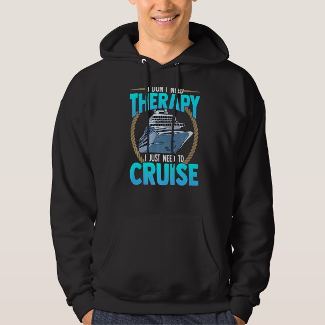 Sudadera No necesito un tratamiento que necesito para cruce (Anverso)