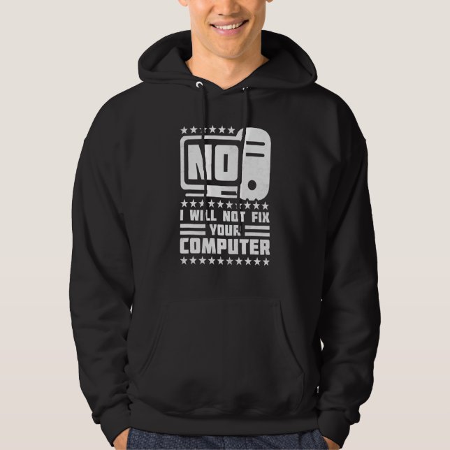 Sudadera No, No Arreglaré Su Computadora, Escritorio De Ayu (Anverso)