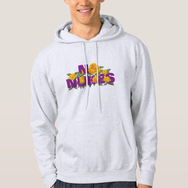 Sudadera NO NUKES - Funcionario ROSA de la MISIÓN Hoodie (Anverso)