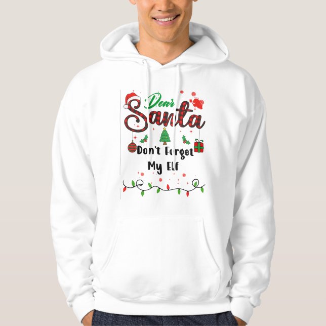 Sudadera No olviden a mis Navidades de pareja de Elf, queri (Anverso)