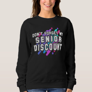 Sudadera No olviden mi retiro retro de descuento para mayor