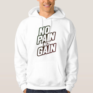 Sudadera No Pain No Gain Hoodie – Motivational Gym Workout