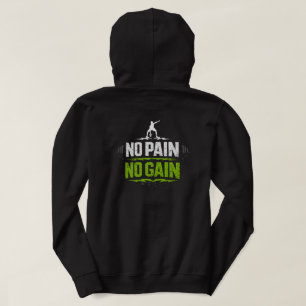 Sudadera No Pain No Gain Motivación Fitness