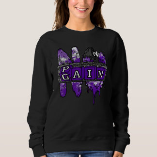 Sudadera No Pain No Gain Yup Retro Dark Iris 3s Unisex Matc