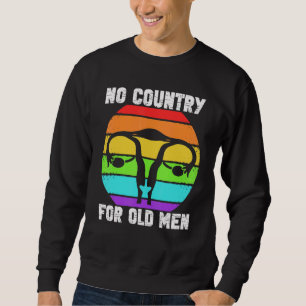Sudadera No País Para Hombres Mayores Útero Floral Feminist