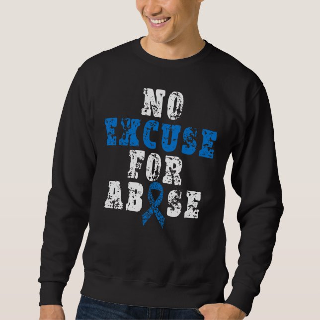 Sudadera No Para Prevención De Abuso Infantil Mes Ri Azul (Anverso)