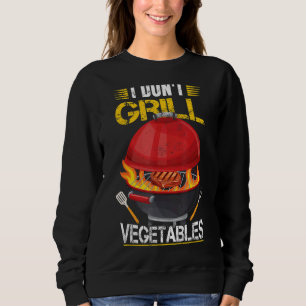 Sudadera No parrillé verduras parrilladas barbacoa fumador