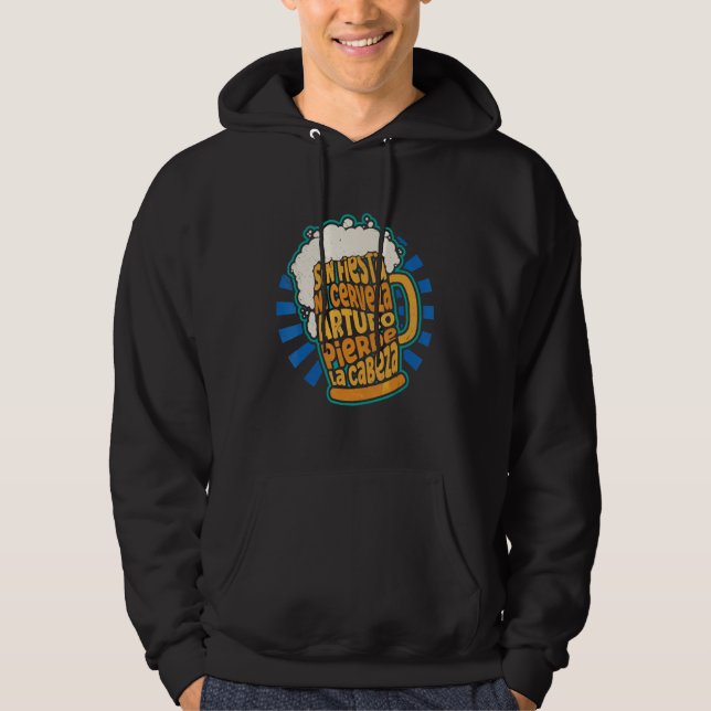 Sudadera No Party No Beer Arthur Lose Head (Anverso)