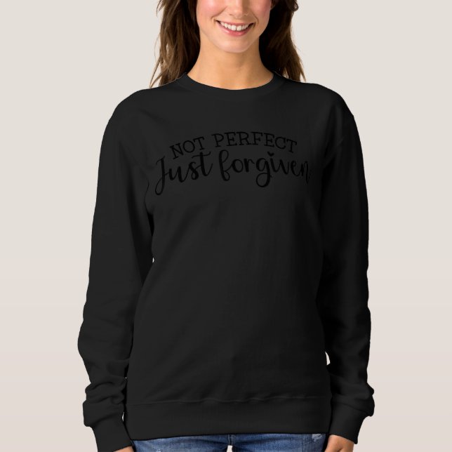 Sudadera No Perfecto Solo Perdón - Fe - Religioso - Je (Anverso)