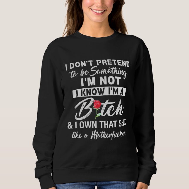 Sudadera No Pretendo Ser Algo Que No (Anverso)