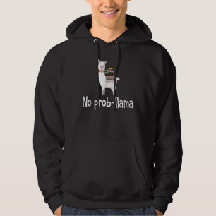 Sudadera No Prob Llama Cute Llama Alpaca Gráfica Plus Tamañ