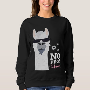 Sudadera No Prob Llama Guay Llama con gafas de sol Alpaca L