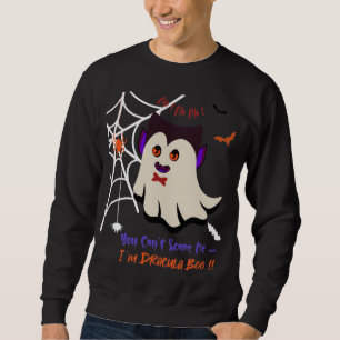 Sudadera No puedes asustarme soy Drácula Black Sweatshirt