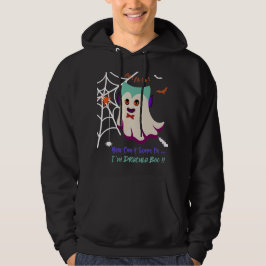 Sudadera No puedes asustarme soy Drácula Boo Black Hoodie