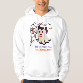 Sudadera No puedes asustarme soy Drácula Boo White Hoodie