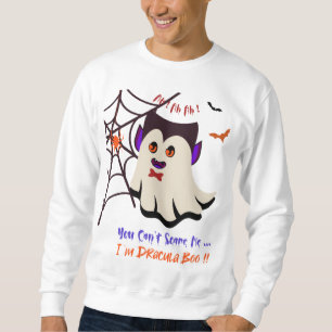 Sudadera No puedes asustarme soy Drácula White Sweatshirt