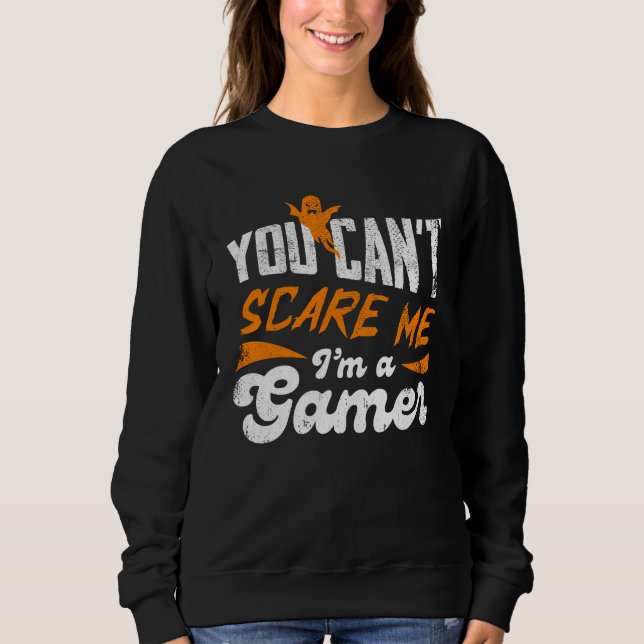 Sudadera No puedes asustarme, soy un jugador de regalos par (Anverso)