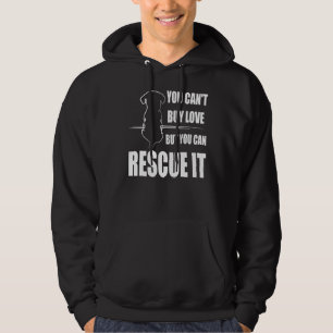 Sudadera No puedes comprar amor pero puedes rescatar a los