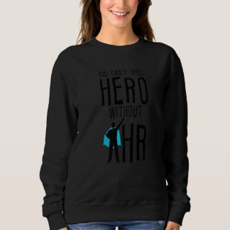 Sudadera No puedes deletrear héroe sin Hr