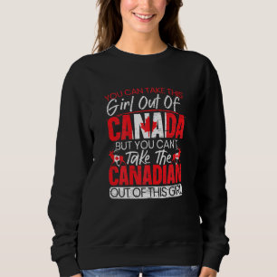 Sudadera No Puedes Sacar A Este Chica Del Día De Canadá Map