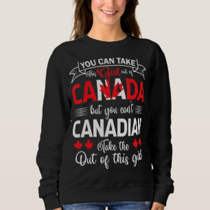 Sudadera No Puedes Sacar Al Canadiense De La Hoja De Arce C