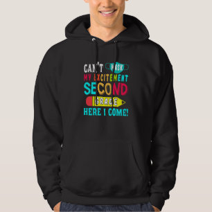 Sudadera No puedo enmascarar mi emoción de segundo grado aq