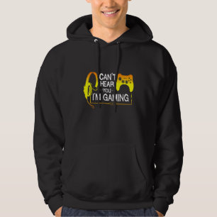 Sudadera No Puedo Escucharte Estoy Jugando Videojuegos Humo