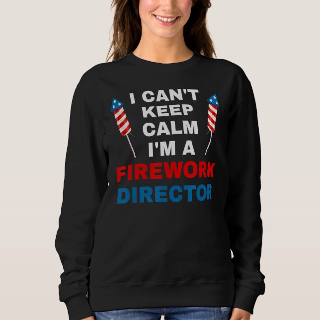 Sudadera No puedo mantener la calma Soy un director de Fire (Anverso)