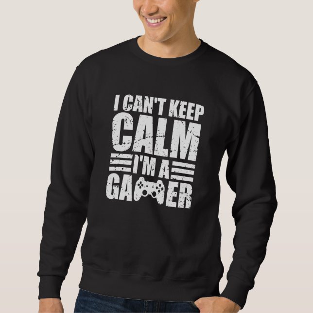 Sudadera No Puedo Mantenerme Tranquilo Como Jugador 3 (Anverso)
