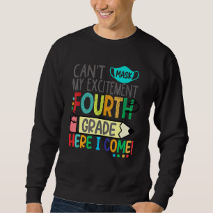 Sudadera No puedo mascar mi emoción de cuarto grado aquí vo