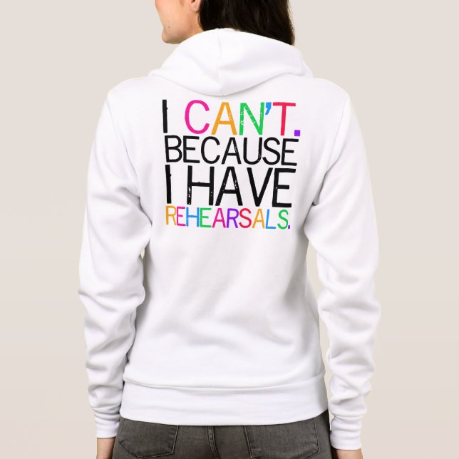 Sudadera No puedo (multicolor) capucha femenina (Reverso)
