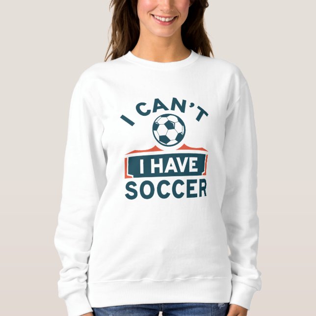 Sudadera No puedo tener fútbol (Anverso)