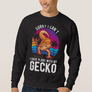 Sudadera No puedo tener planes con mi gecko