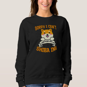 Sudadera No puedo tener planes con mi Shiba Inu