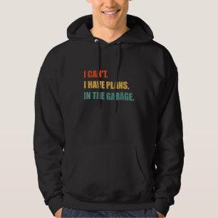 Sudadera No Puedo Tener Planes En El Retro Mecánico De Gara