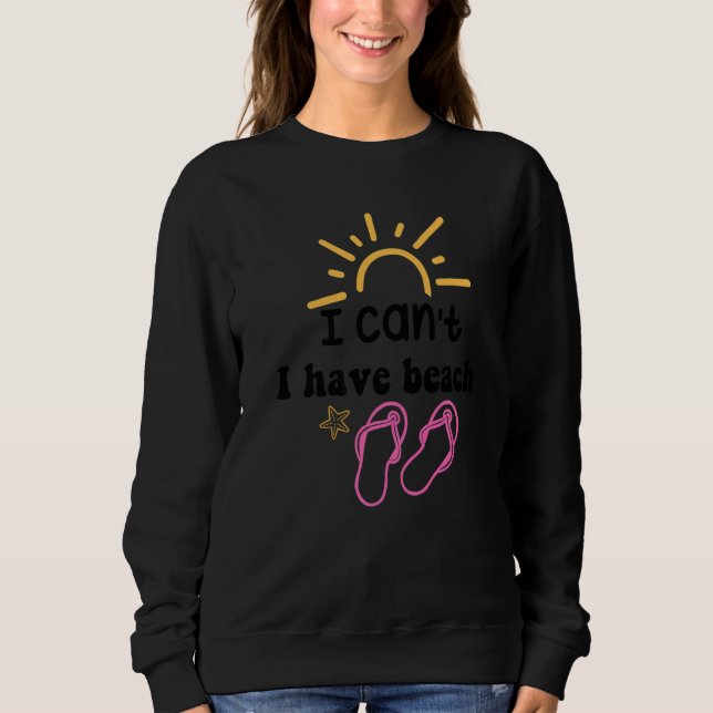 Sudadera No puedo tener playa (Anverso)
