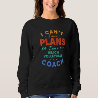 Sudadera No Puedo Tengo Planes Entrenador de Voleibol de Pl