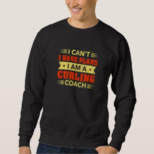 Sudadera No puedo, tengo planes Entrenadora de curling Juga