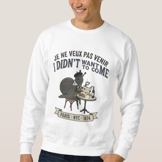 Sudadera No Quiero Venir Caracol (Anverso)