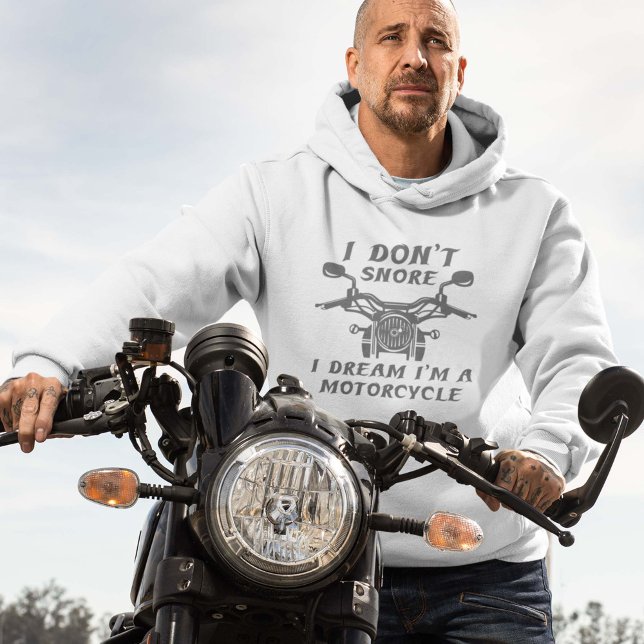 Sudadera No ronco (I Don't Snore. I Dream I'm A Motorcycle. Hoodie)