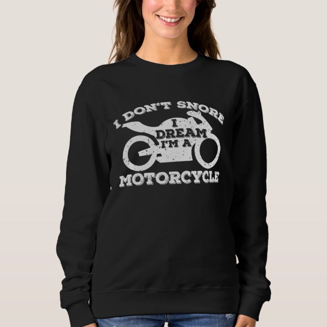 Sudadera No ronco sueño que soy un motor (Anverso)