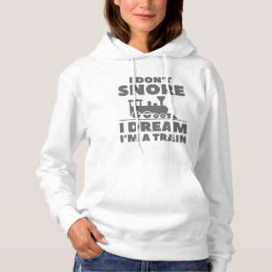 Sudadera No ronco sueño que soy un tren