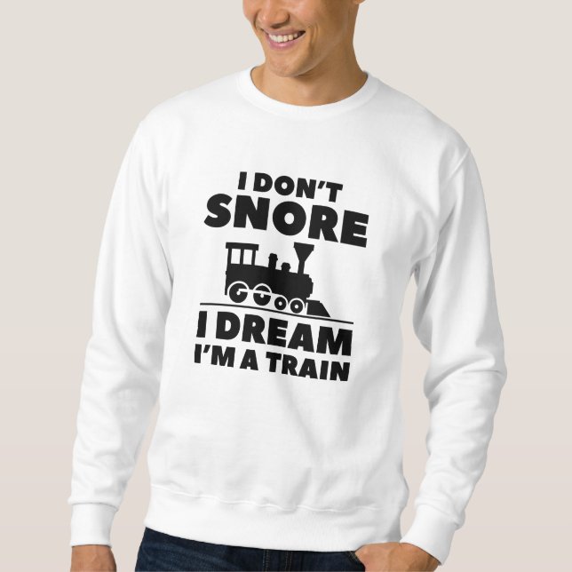 Sudadera No ronco sueño que soy un tren (Anverso)
