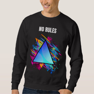 Sudadera NO RULES – Neon Geometric Style