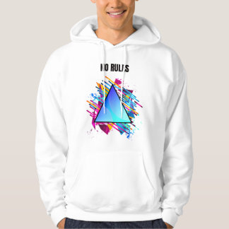Sudadera NO RULES – Neon Geometric Style