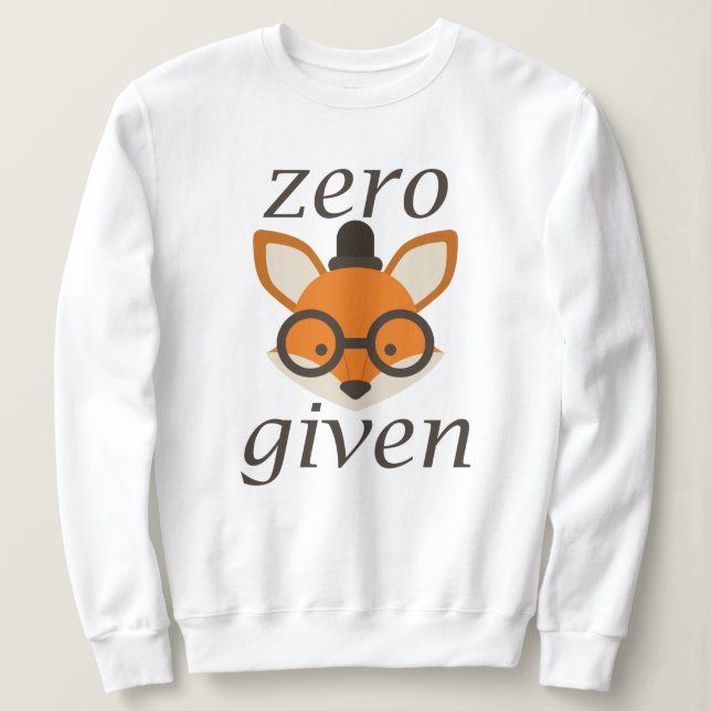 Sudadera No se ha dado nada a Fox (Anverso del diseño)